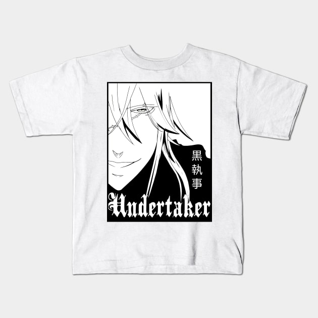 Black Butler Undertaker Kids T-Shirt by ARIXD